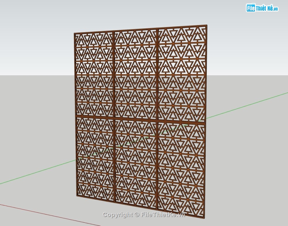 thiết kế vách sketchup,vách chống nắng su,mẫu vách chống nắng nhà