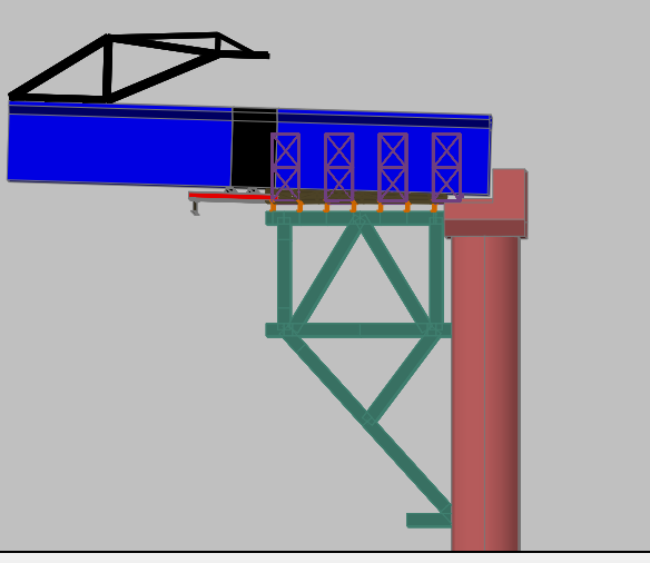 Mô hình,3D,Vẽ hình 3D,cầu 3D,cầu đúc hẫng,3d đúc hẫng