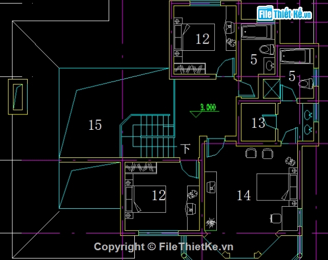 kiến trúc nhà cấp 4,biệt thự cấp 4,Mô hình