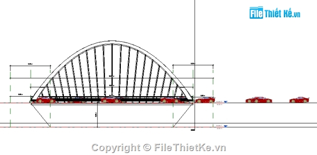 Mô hình revit cầu,revit cầu,cầu vòm,revit cầu vòm,revit vòm,dựng hình cầu vòm