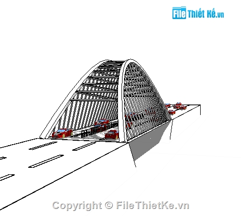 Mô hình revit cầu,revit cầu,cầu vòm,revit cầu vòm,revit vòm,dựng hình cầu vòm