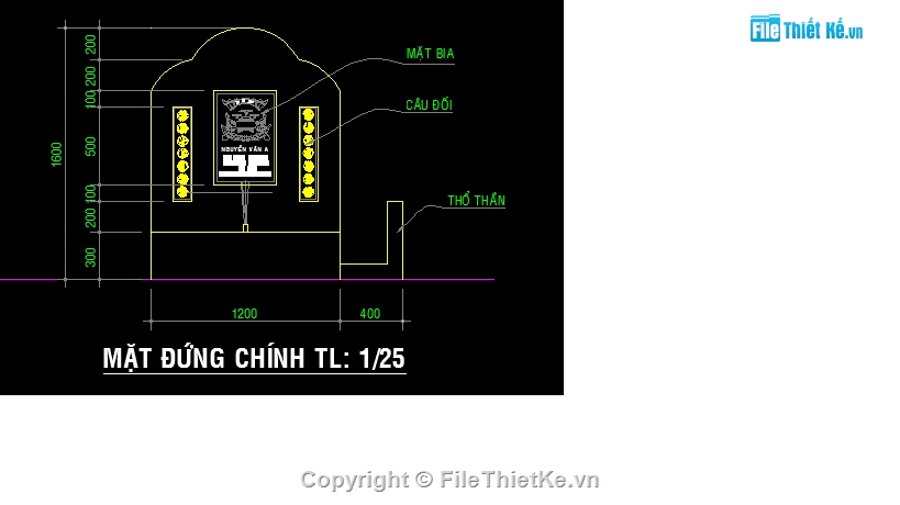 Phần kiến trúc,Mộ xây,Nghĩa trang,Ngôi mộ,Mộ bia