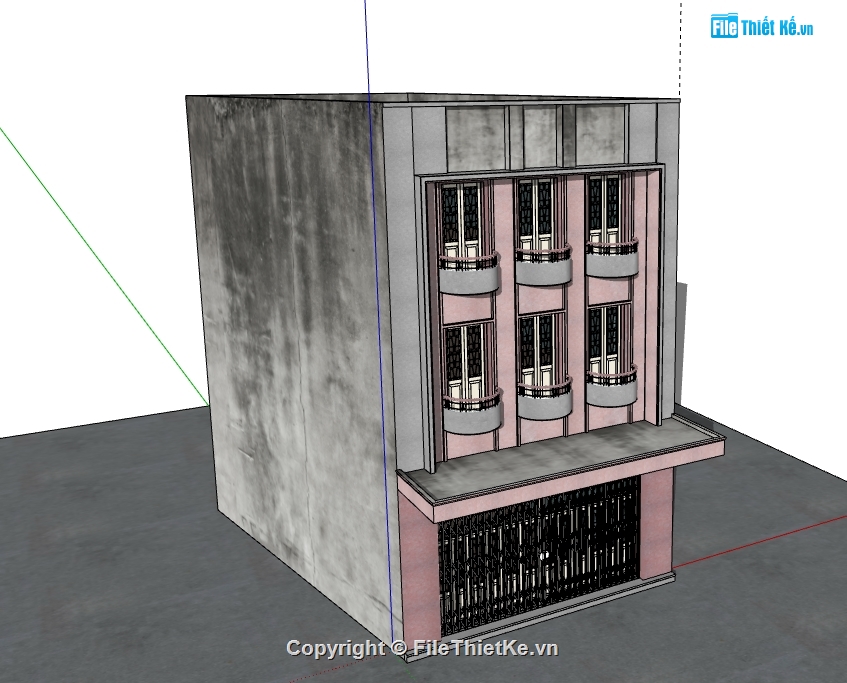model 3d nhà cổ hà nội,3d nhà cổ hà nội,model su  nhà cổ hà nội,file su  nhà cổ hà nội