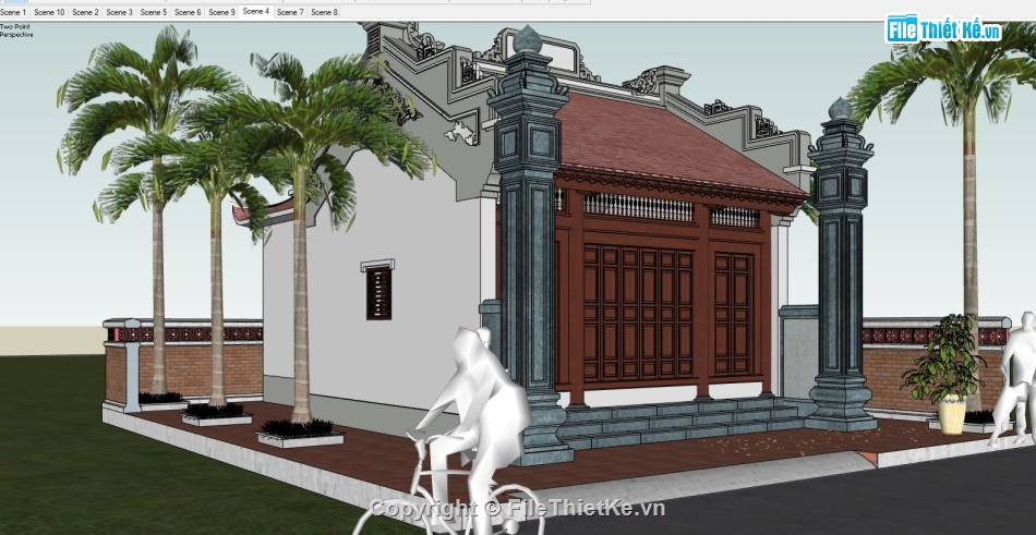 File su đền thờ,Nhà thờ file su,File su nhà thờ,file sketchup nhà thờ