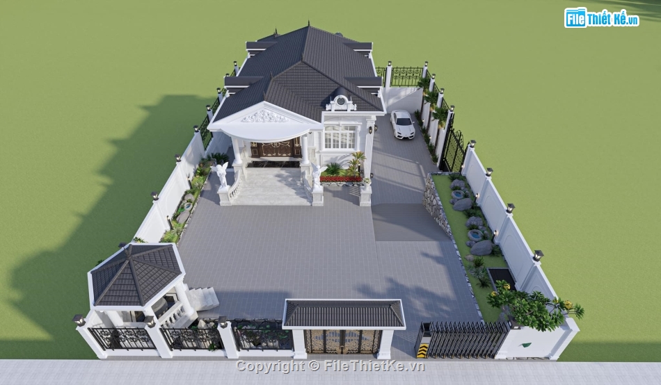 Model 3d sketchup biệt thự,File su biệt thự 2 tầng,model su biệt thự 2 tầng,file sketchup biệt thự 2 tầng,mẫu biệt thự 2 tầng sketchup,thiết kế biệt thự 2 tầng sketchup