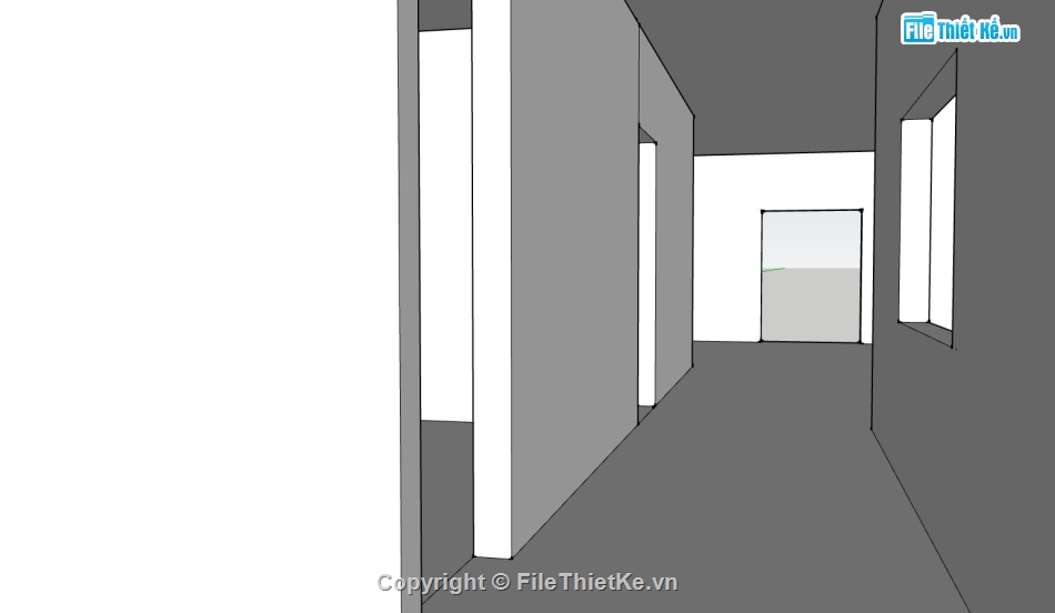 nhà cấp 4,nhà cấp 4 sketchup,Model sketchup nhà hiện đại,phối cảnh nhà cấp 4 sketchup