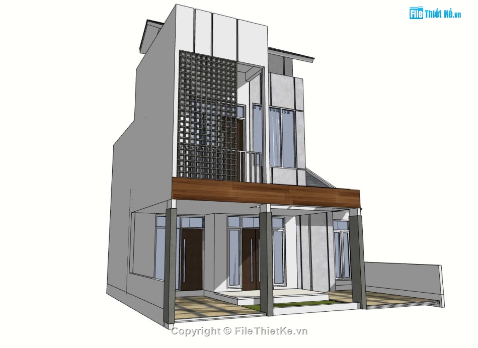 nhà phố 2 tầng đẹp,mẫu nhà phố 2 tầng su,thiết kế nhà phố hiện đại