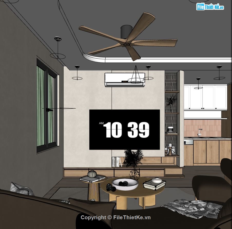 nội thất phòng khách,phòng khách 3d,sketchup phòng khách,phòng khách