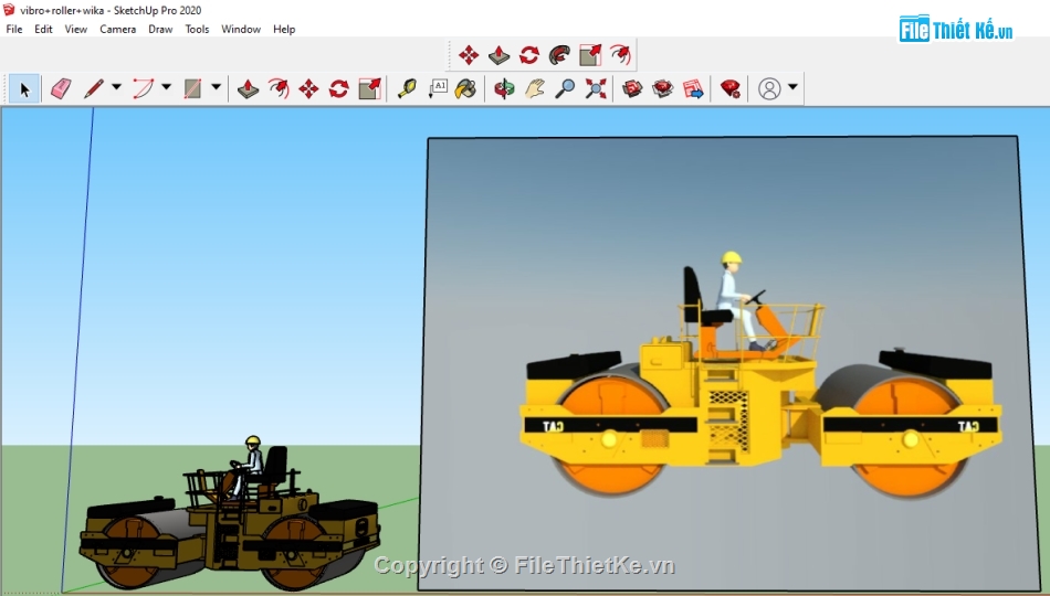 Model Su phương tiện thi công,Sketchup xe thi công,Su máy cẩu,Sketchup máy bê tông,Su xe tải