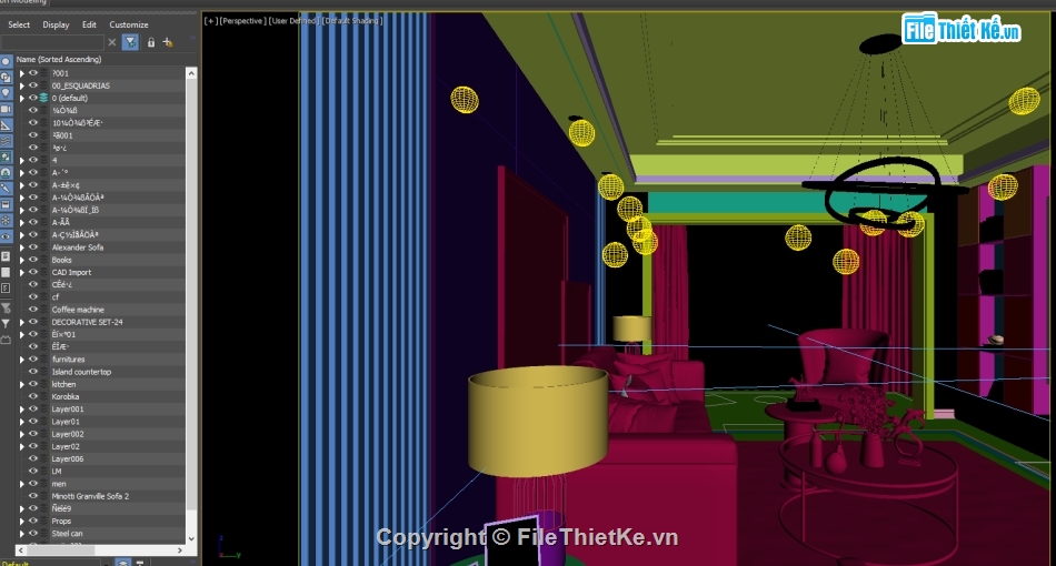 Model 3d phòng khách,Model tân cổ điển,Phòng khách 3dmax,su nội thất đẹp