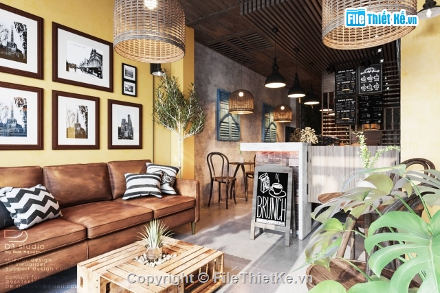 cafe,3dmax,working space,dự án tổ hợp cafe,quán coffee