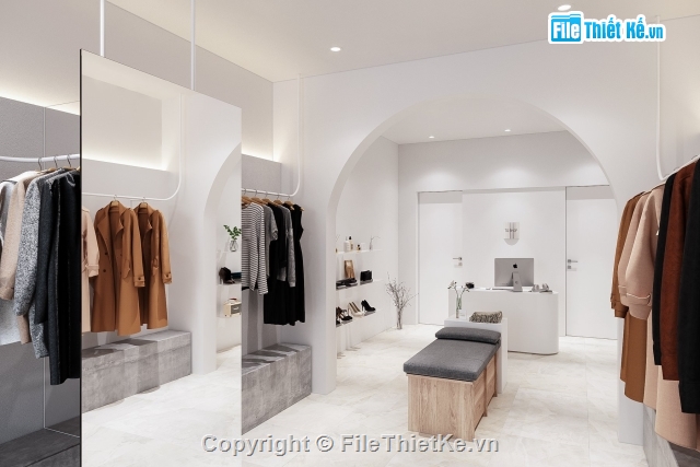 quần áo 3d,shop thời trang,shop quần áo,Model 3d shop,sketchup shop áo quần,rèm shop thời trang