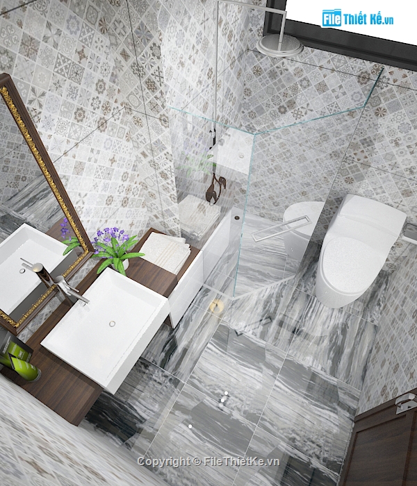 MODEL 3DSMAX WC,MODEL 3DSMAX,Nhà WC
