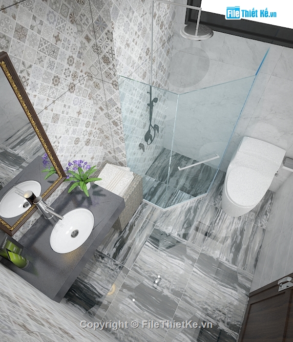 MODEL 3DSMAX WC,MODEL 3DSMAX,Nhà WC