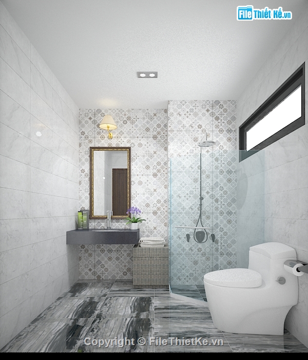 MODEL 3DSMAX WC,MODEL 3DSMAX,Nhà WC