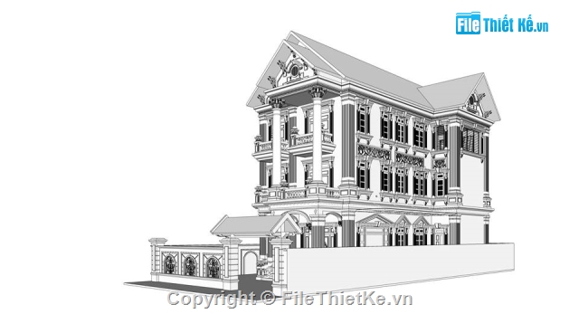biệt thự 3 tầng,biệt thự cổ điển 3 tầng,biệt thự tân cổ,biệt thự tân cổ 3 tầng,biệt thự SU