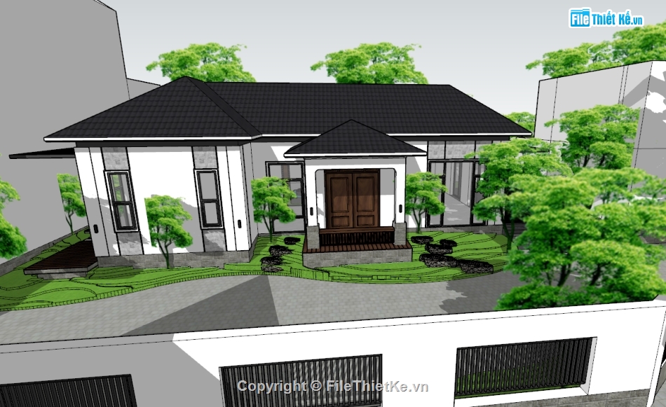 biệt thự nhà vườn,biệt thự 1 tầng,biệt thự
