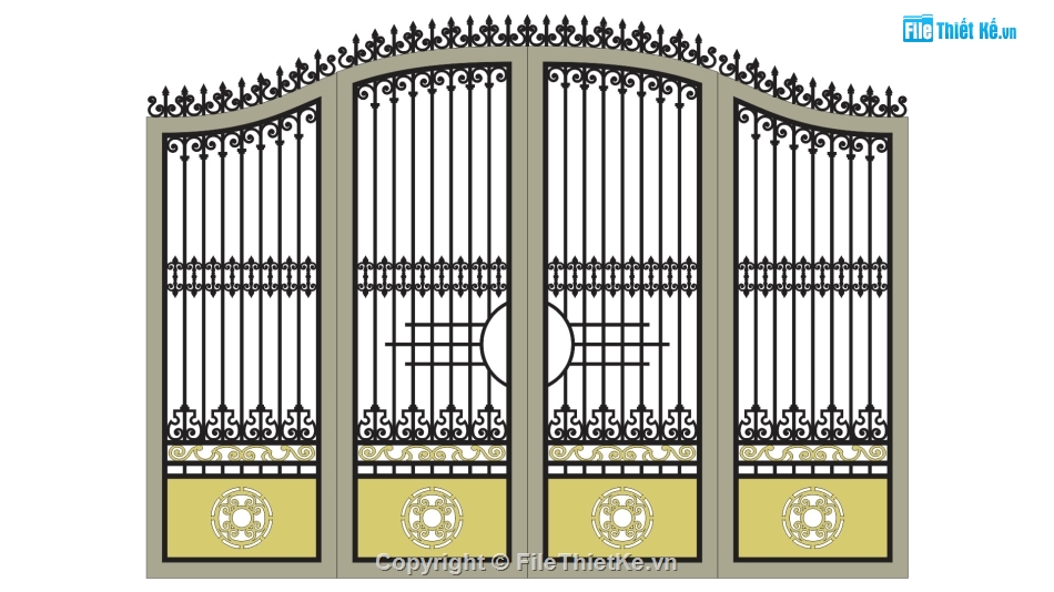 cổng 4 cánh cnc,cắt cnc cổng 4 cánh,mẫu cổng cnc 4 cánh