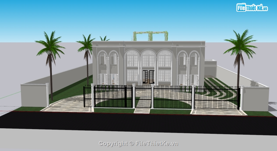 dinh thự,biệt thự,model dinh thự
