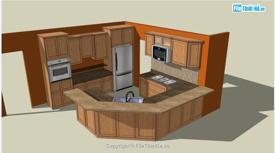phòng bếp,nội thất phòng bếp,Model su nội thất phòng bếp