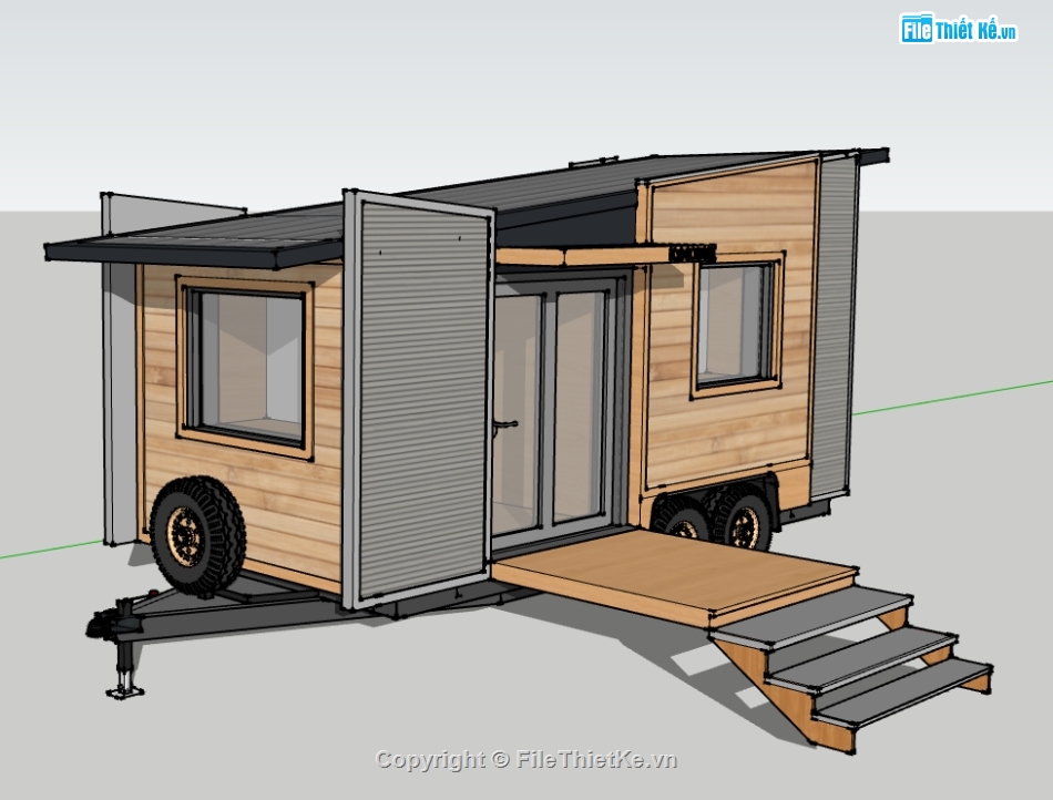 file sketchup Nhà bungalow,file 3d sketchup Nhà bungalow,Model 3d sketchup Nhà bungalow,sketchup Nhà bungalow
