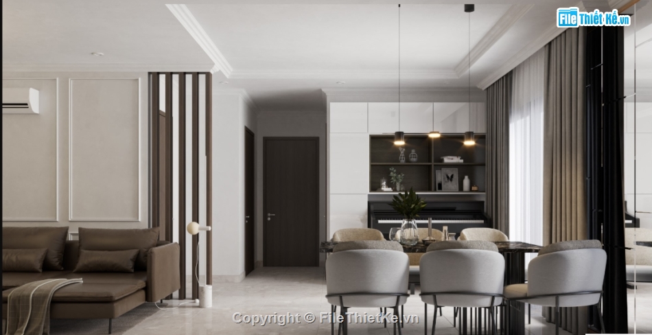 phòng khách bếp,file sketchup phòng khách,Model 3d phòng khách,Model sketchup phòng khách,20 mẫu phòng khách,phòng bếp