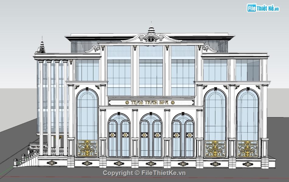 Model khách sạn,Model sketchup khách sạn,khách sạn sketchup