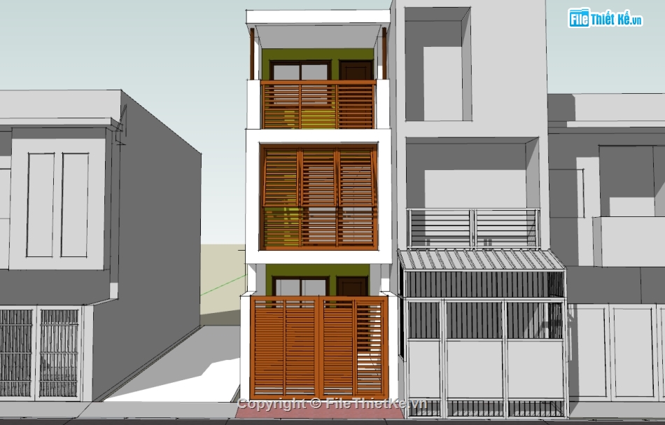 nhà 3 tầng,model nhà phố 3 tầng,mẫu nhà phố 3 tầng
