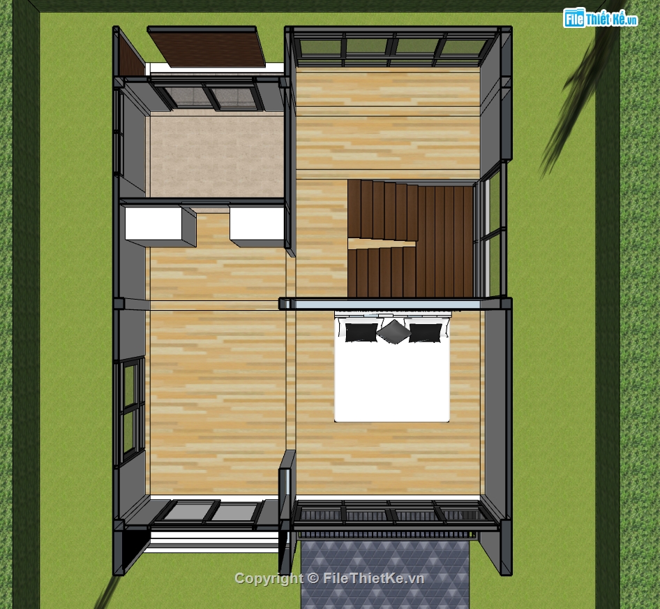 file sketchup nhà 2 tầng,sketchup nhà 2 tầng,model sketchup nhà 2 tầng,file sketchup nhà phố