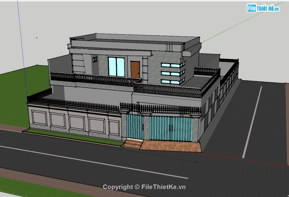 nhà phố,model nhà phố,nhà phố 2 tầng