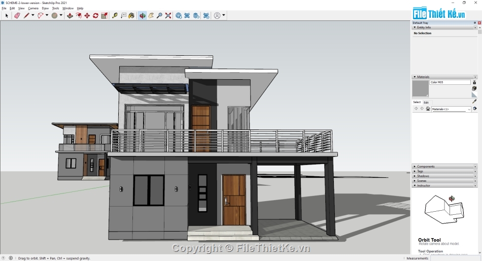 nhà phố 2 tầng,nhà phố,model nhà phố