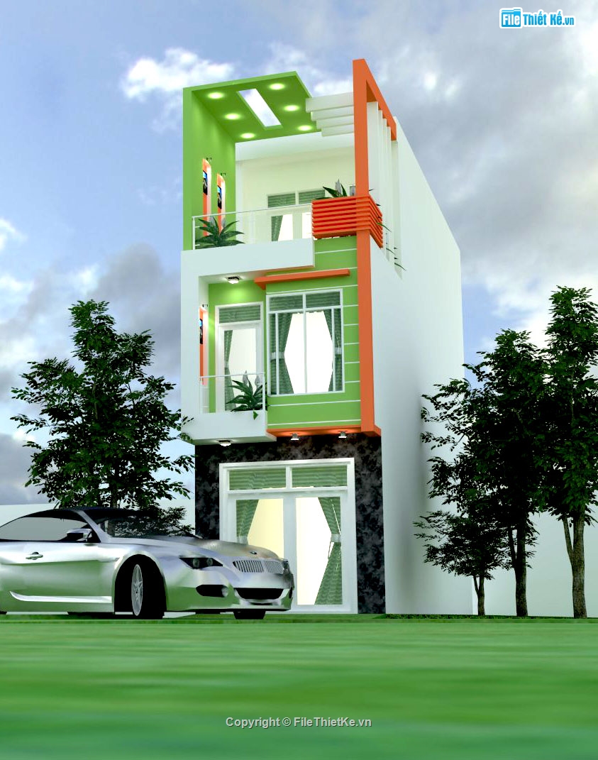 model nhà phố,nhà phố 3 tầng,nhà phố