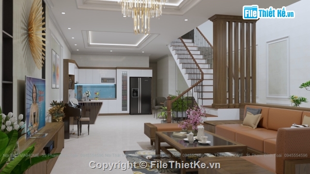 nội thất nhà,Sketchup nhà phố,Sketchup nhà,Sketchup nội thất nhà phố