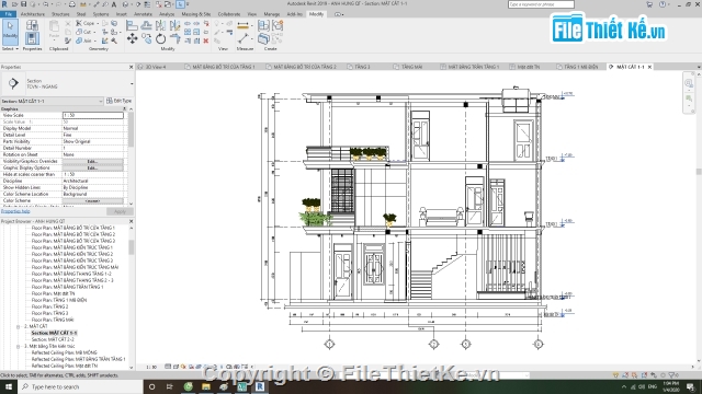 nhà phố 2 mặt tiền,model revit nhà phố,Kiến trúc hiện đại,nhà mặt phố