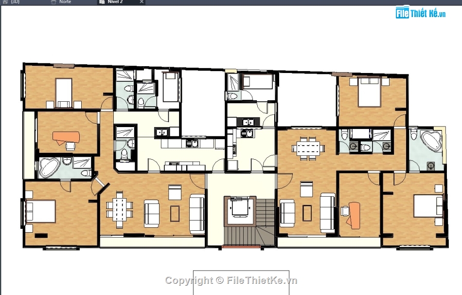 revit chung cư,model chung cư,revit nhà cao tầng