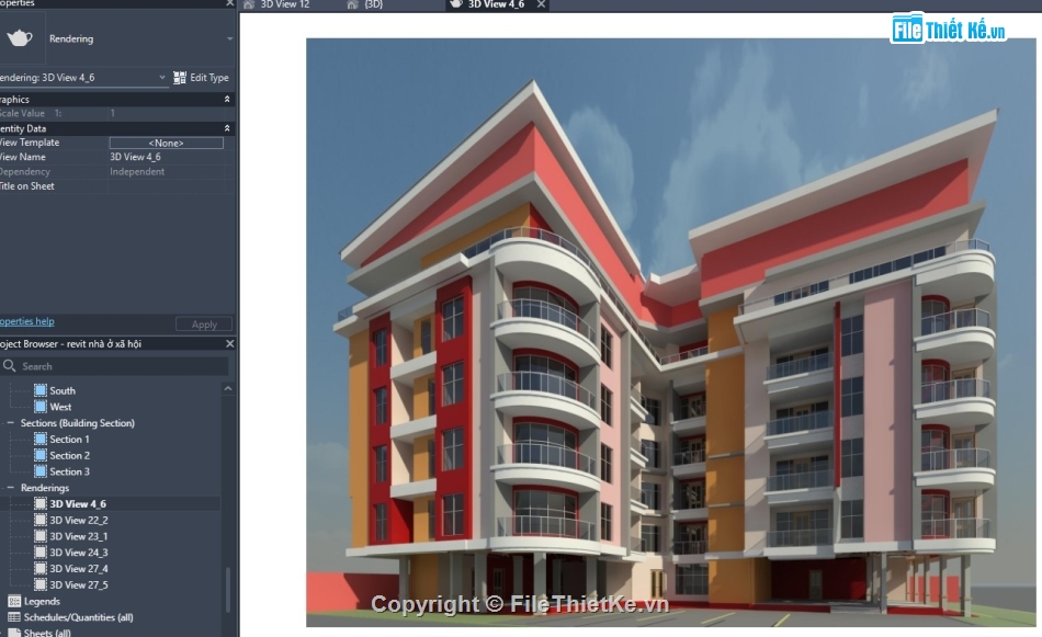 revit chung cư,revit nhà cao tầng,revit nhà ở xã hội