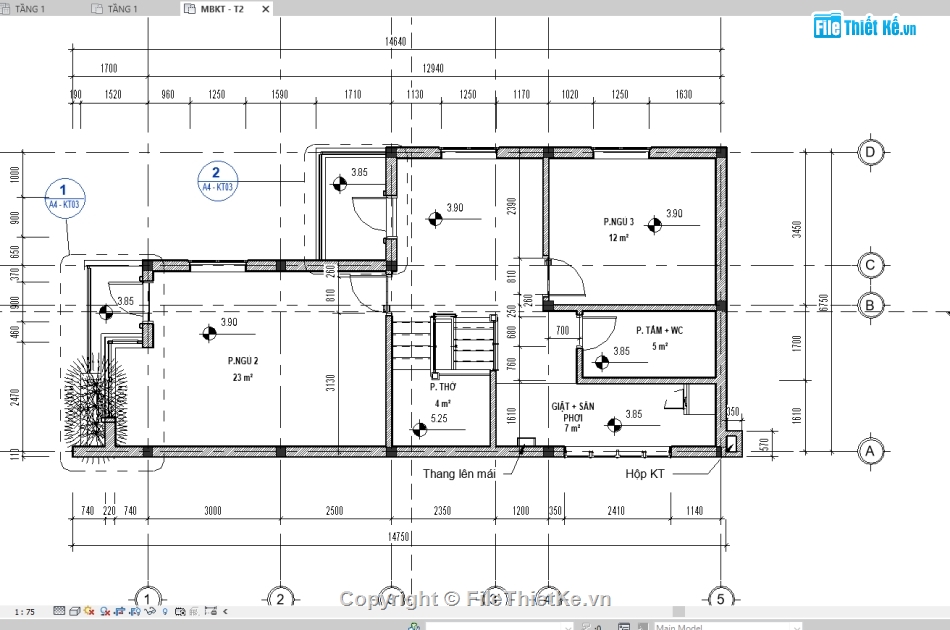 nhà phố  2 tầng,2 tầng,nhà hàng  2 tầng,Nhà phố 2 tầng 8x18.17m,Revit nhà phố 2 tầng