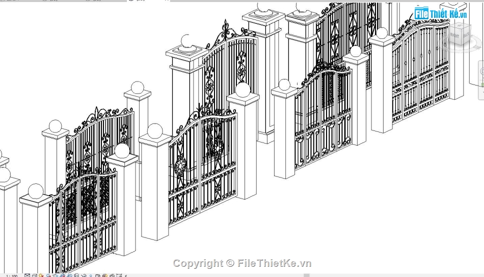 thư viện cửa revit,cổng,thư viện cửa,mẫu cổng
