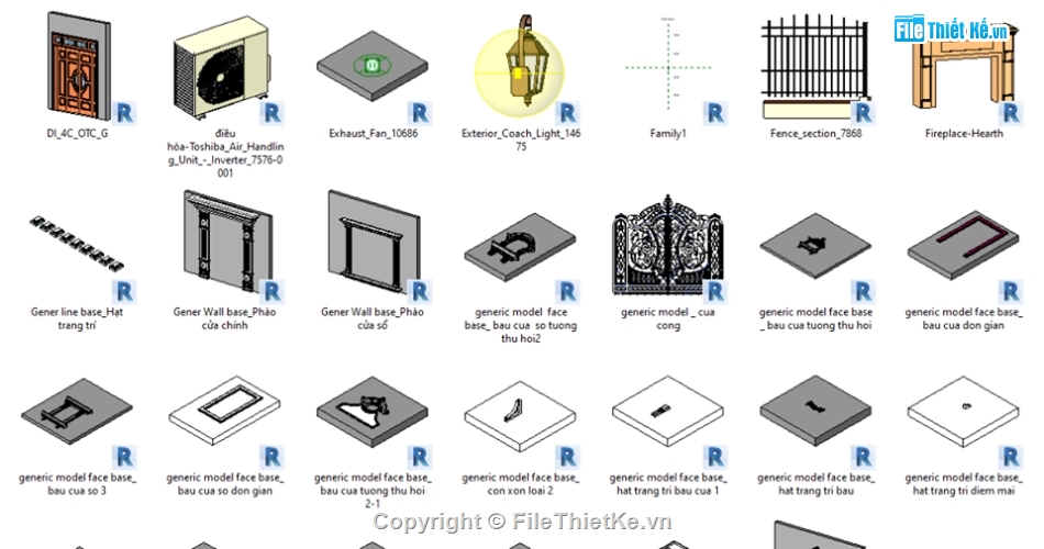 tổng hợp các mẫu,mẫu cổng,revit tân cổ điển,cổ điển,revit tân cổ,Model tân cổ điển
