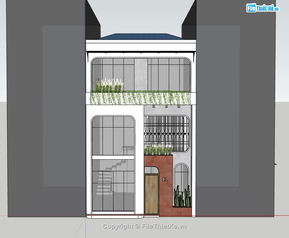 shophouse,su shophouse,sketchup shophouse