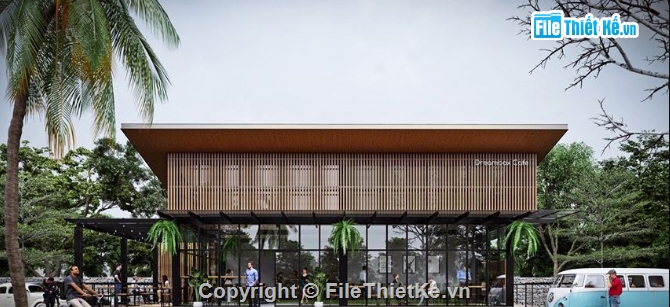 Phối cảnh Quán cafe,file su quán cafe,sketchup cafe,su cửa hàng cafe,Su quán ăn