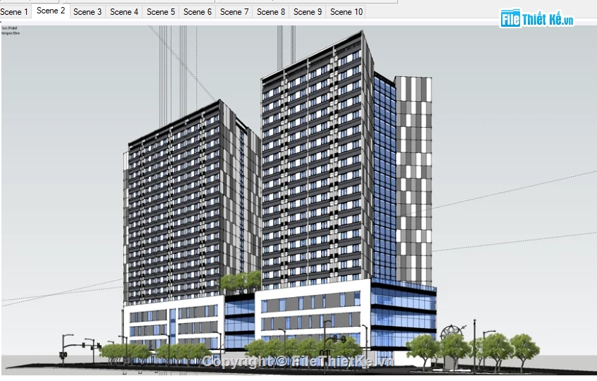 chung cư su,file su chung cư,su chung cư,chung cư sketchup,file sketchup chung cư