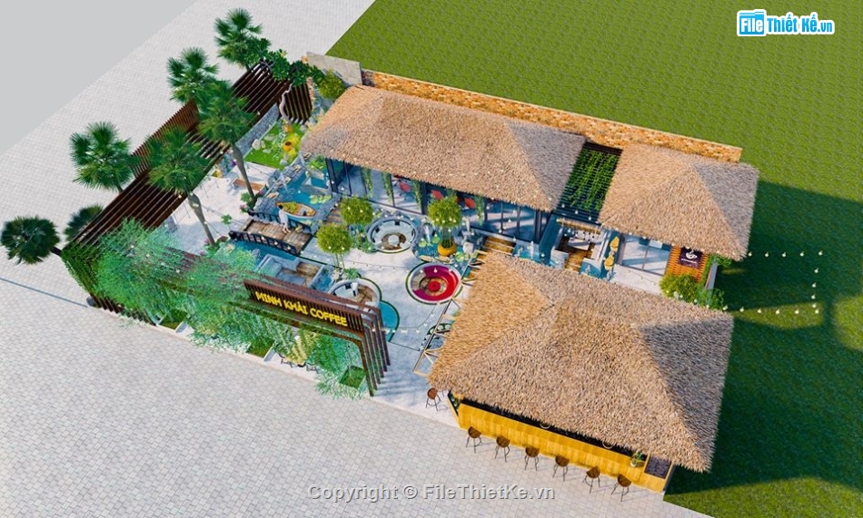 quán cafe,su cafe,sketchup coffee,model quán coffe,Sketchup 2019 cửa hàng cafe