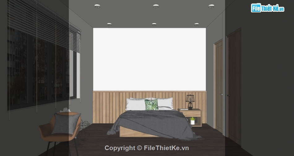 sketchup Phòng ngủ,mẫu su phòng ngủ,file su phòng ngủ,model su phòng ngủ,Phòng ngủ  file Sketchup