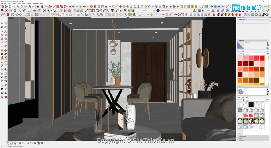 nội thất chung cư,Sketchup nội thất chung cư,Model nội thất,Sketchup chung cư,nội thất phòng khách