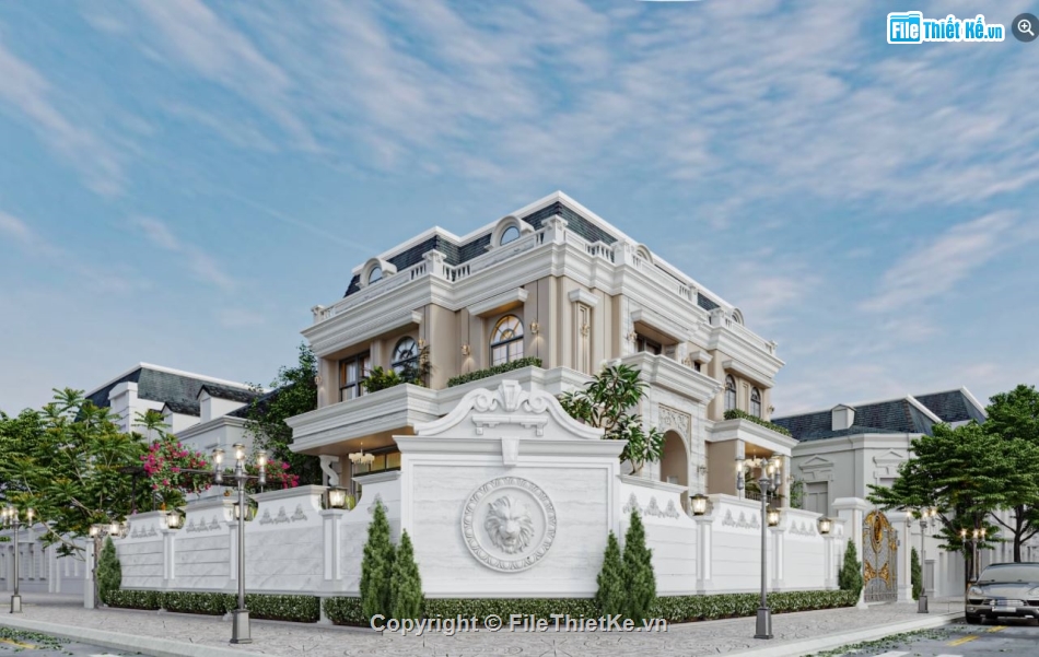 biệt thự sketchup,sketchup biệt thự,Model sketchup biệt thự,Model tân cổ điển sketchup,3dmax biệt thự,3dmax lâu đài cổ điển