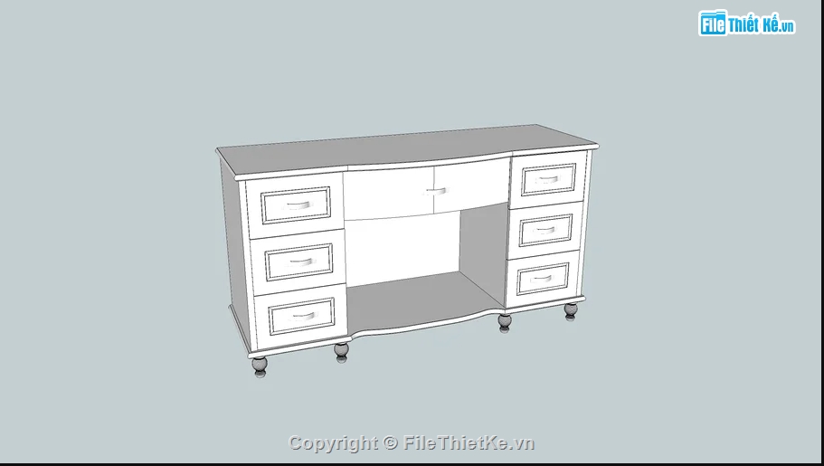 bàn trang điểm,Model 3d bàn trang điểm,file sketchup bàn trang điểm,file su bàn trang điểm,model su bàn trang điểm