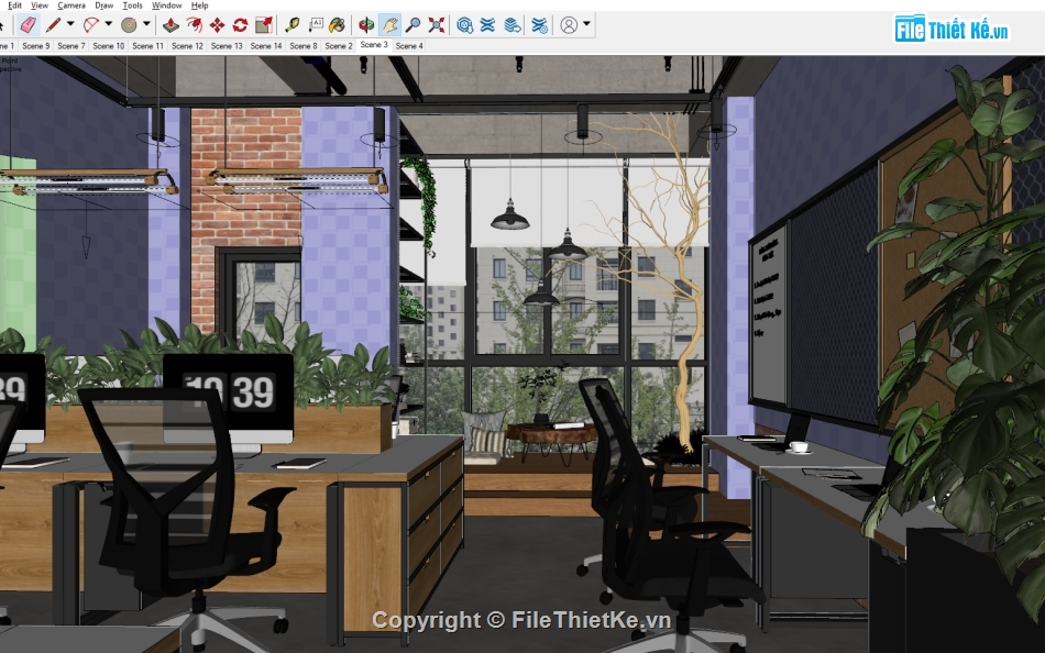 Thư viện 3d sketchup Bộ bàn ghế gỗ cổ 005 | Gỗ cổ, Thư viện, Ghế