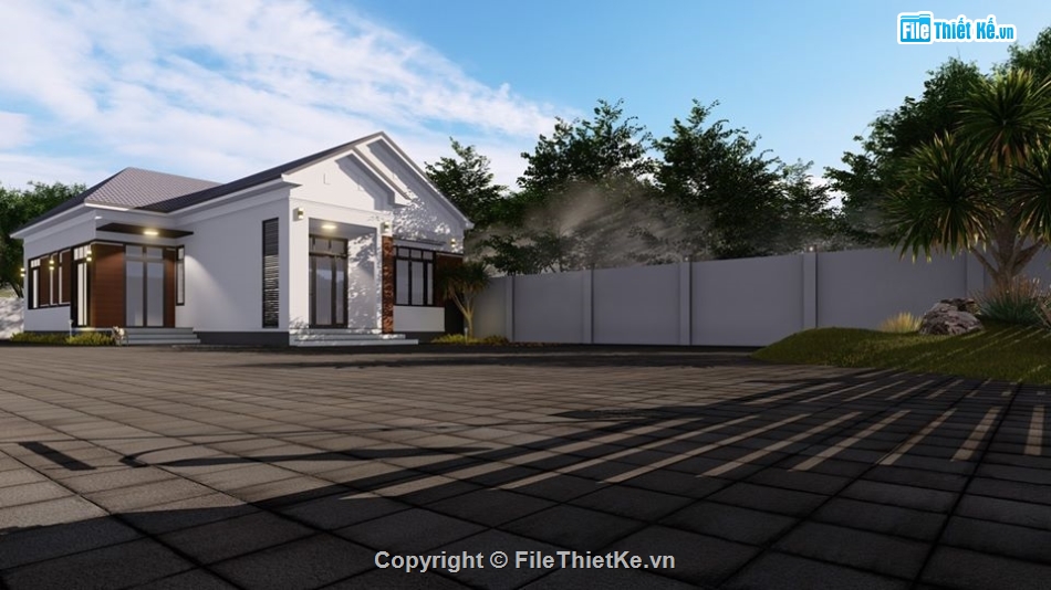 Sketchup 1 tầng,biệt thự 1 tầng,su biệt thự 1 tầng,biệt thự 1 tầng su