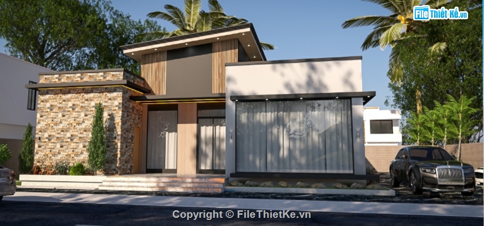 biệt thự sketchup,su biệt thự,sketchup biệt thự